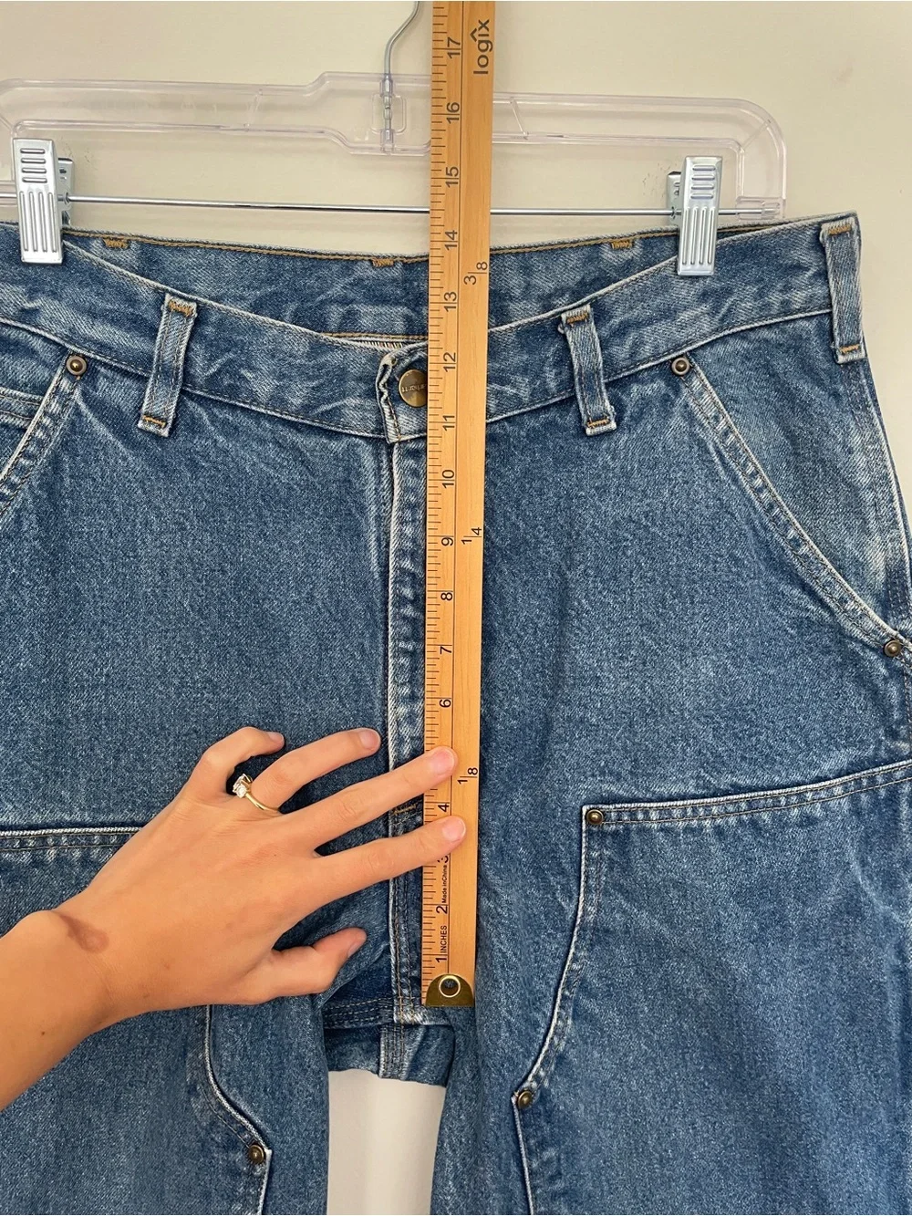 Carhartt Carpenter Jeans Work Wear Western Double Knee Pants Original Loose Fit